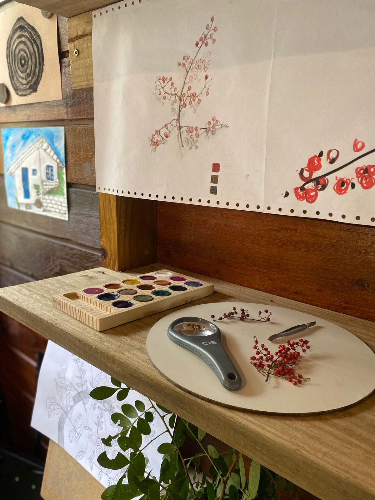 Inside view of the atelier workspace